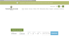 Desktop Screenshot of hotelbaiagrande.com